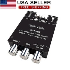 1Set ZK-1002T Bluetooth 5.0 TPA3116 2 CH 2*100W Digital Audio Amplifiers Module