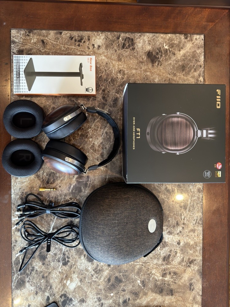 FIIO FT1 Closed Back Headphones With Dekoni Audio Ear pads. Perfect Condition.