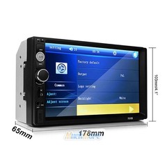 7″ Bluetooth Touch Screen 2DIN Car Stereo Radio Multi Media MP5 Player+Rear Cam
