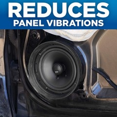 XBAF65 2 Piece 6.5″ Silicone Rubber Speaker Baffles with Self Adhesive Foam Pad