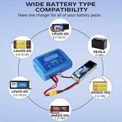 B6AC 80W Lipo Battery Balance Charger 6Amp Discharger, RC Hobby Battery Charger
