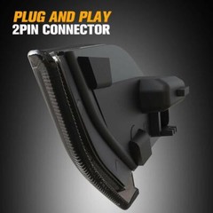 Smoke Lens LED Turn Signals Lights & Side Marker For 2018-2025 Jeep Wrangler JL