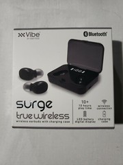 SURGE True Wireless Earbuds with Charging Case 10 Hours Play Time Free S&H