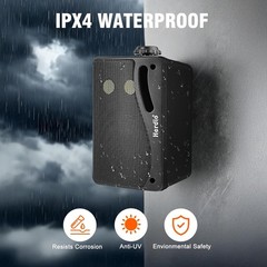 Herdio 4x Outdoor Bluetooth Speakers 400W Waterproof Wall Mount Powerful Bass