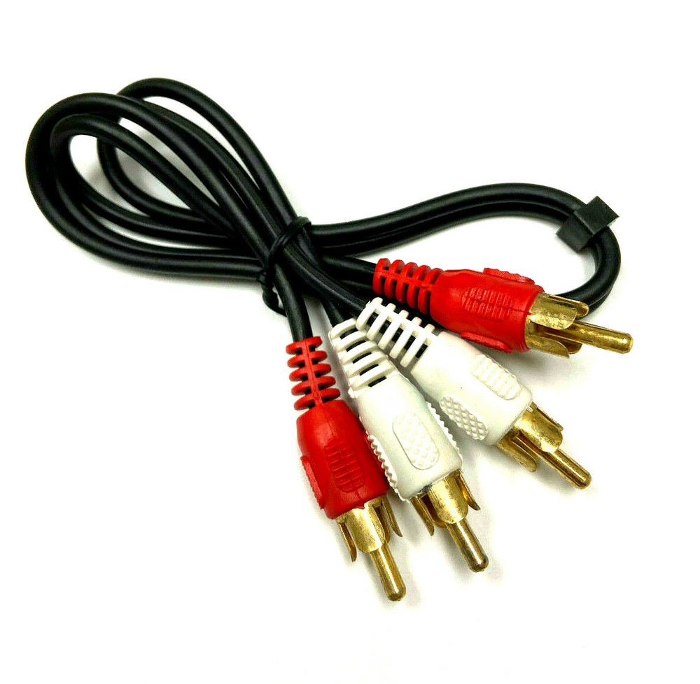 50pcs COPPER RCA Stereo Audio Cable Male to Male 1.5FT Marine Car RV WHOLESALE