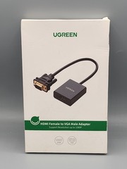 UGREEN HDMI Female to VGA Male Adapter 1080p w/ 3.5mm Audio Model 20684 w Box