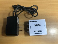 1080P Mini HD Converter Box HDMI to AV RCA CVBS Audio Adapter AC