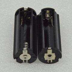 2x Cylindrical 3 AAA Plastic Battery Holder Adapter Case Box For Flashlight Lamp