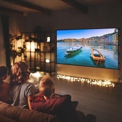 120″ Projector Screen w/ Stand 16:9 4K HD Rear Front Wrinkle-Free Portable