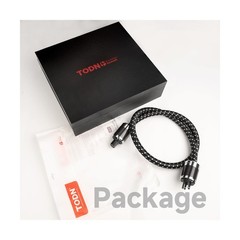 TODN HiFi Audio Power Cable for Audiophile with Silver-Plated OFC, Platinum-P…