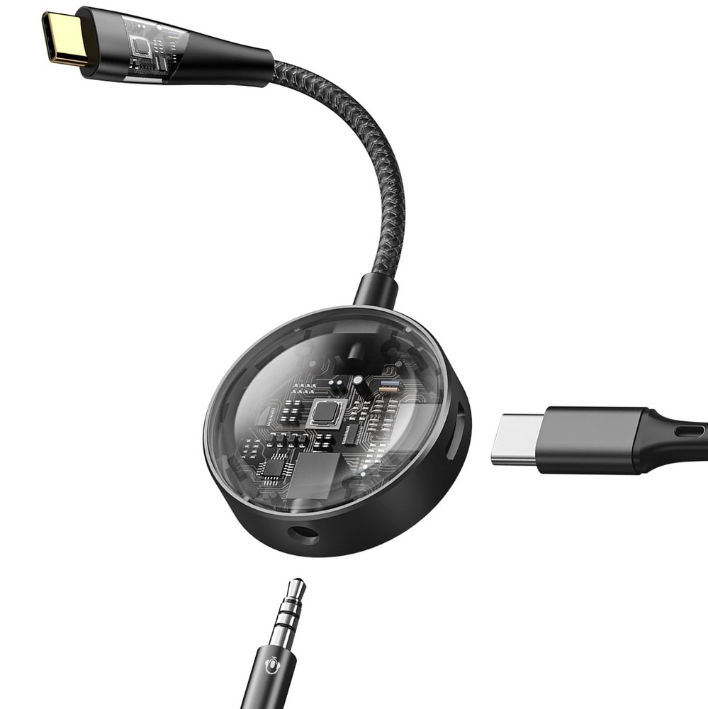 USB C to 3.5mm Audio Adapter with Charging, 2-in-1 PD Fast Charging