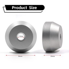 Silver 45 Record Adapter 7 Inch Vinyl Insert Player Turntable Solid Aluminum
