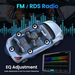 [4GB+64GB] Car Radio for Dodge Challenger 2008-2014: 7 Inch 4GB RAM 64GB ROM