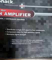 Radio Shack 1-In / 4-Out Distribution Amplifier – New Open Box