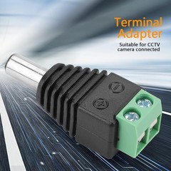 100Pairs Male Female 2.1×5.5mm DC Power Plug Jack Adapter Connector for CCTV Lot