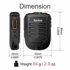 Inrico Wireless PTT Microhpone B02 for Ios Android S200 S300 4G Network Radio