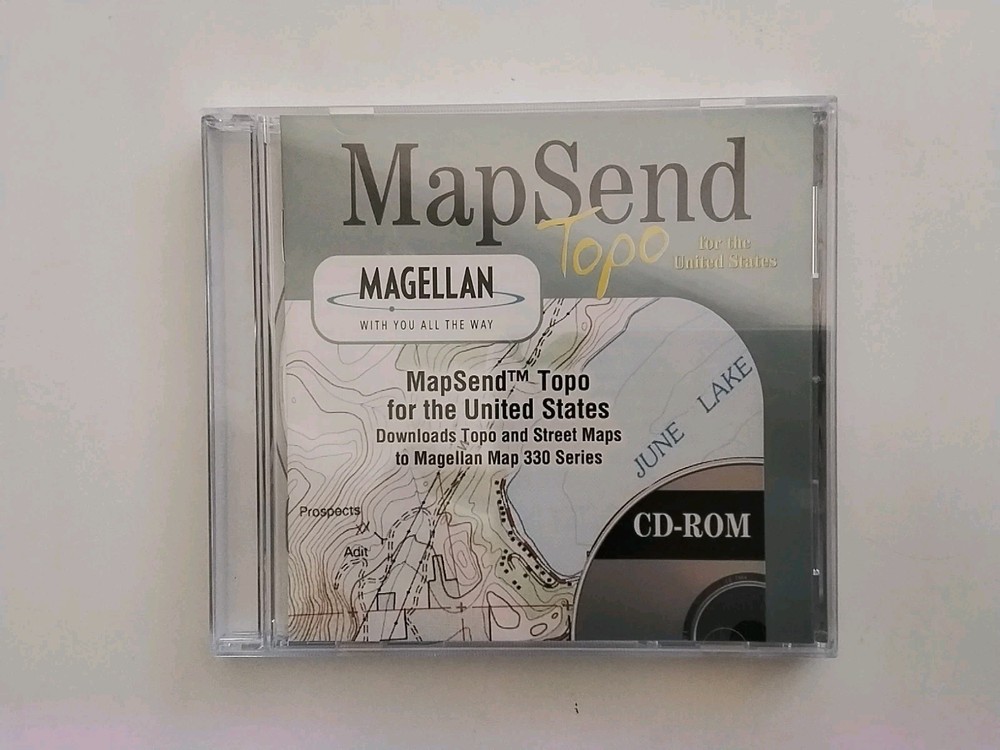 Magellan – Map Send Topo Map For The United States (PC – CD ROM) NEW