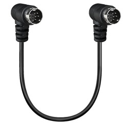 PIIHUSW 90 Degree 8 Pin Mini Din Plug Audio Cable 50 cm