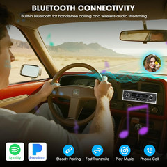 Bluetooth Retro Radio for Classic Vehicles Single Din Vintage Stereo for Car – A