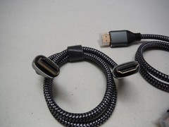 (3 pack) 8K Braided Ultra High Speed HDMI 2.1 Cable 2ft Gray