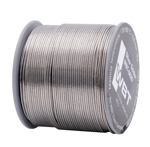 1M Line HiFi Original WBT-0820 Silver Solder Wire Audio 0.8mm 4% Ag Solder Cable