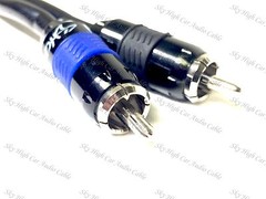 Sky High Car Audio 18 ft 2 Channel PREMIUM RCA Cable Nylon Copper Braided 6 M
