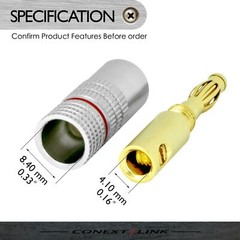 5 Pairs 4mm Gold Audio Deadbolt banana Plug Connector Jack Adapter Speaker Wire