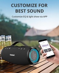 Tronsmart Mirtune S100 Bluetooth Speaker,50W Waterproof,20H Playtime Party Audio