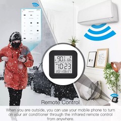 MOES WiFi IR Smart Thermometer Sensor + Remote Control For Air Conditioner TV DT