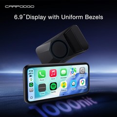 CarpodGo Mini 6.9″ CarPlay Screen for Car,Equal-Bezel Rounded…