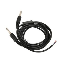 Aviation Headset Replacement Cable 6.6ft Dual GA Plug For David Clark/AVCOMM