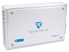 Rockville RXM-S20 1600W Peak 4-Channel Micro Marine/ATV Amplifier, Water-Resi…