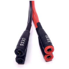 CNCESS Cess-057X2 Dual Banana Plugs Splitter, 2 Male to 4 Female Banana Jack Ada