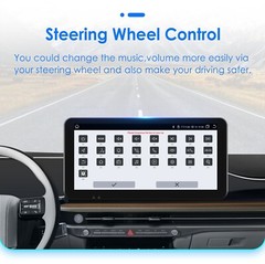 8G+128GB Single 1 DIN Android12 10.33” Android Car Stereo GPS Radio CarPlay DSP