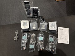 AT&T BL102-5 DECT 6.0 5-Handset Cordless Phone for Home with Answering Machine,