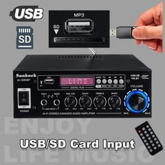 2000W Digital Power Amplifier bluetooth Stereo HiFi Audio USB SD FM Car Home