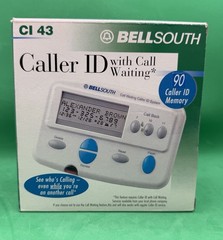 BellSouth Model CI 43 Caller ID W/Call Waiting 90 Caller ID Memory – New in Box
