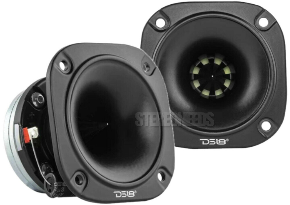 2x DS18 PRO-TWN2 3″ Car Bullet Super Tweeter 4-ohm Neodymium Neo Horn Speaker