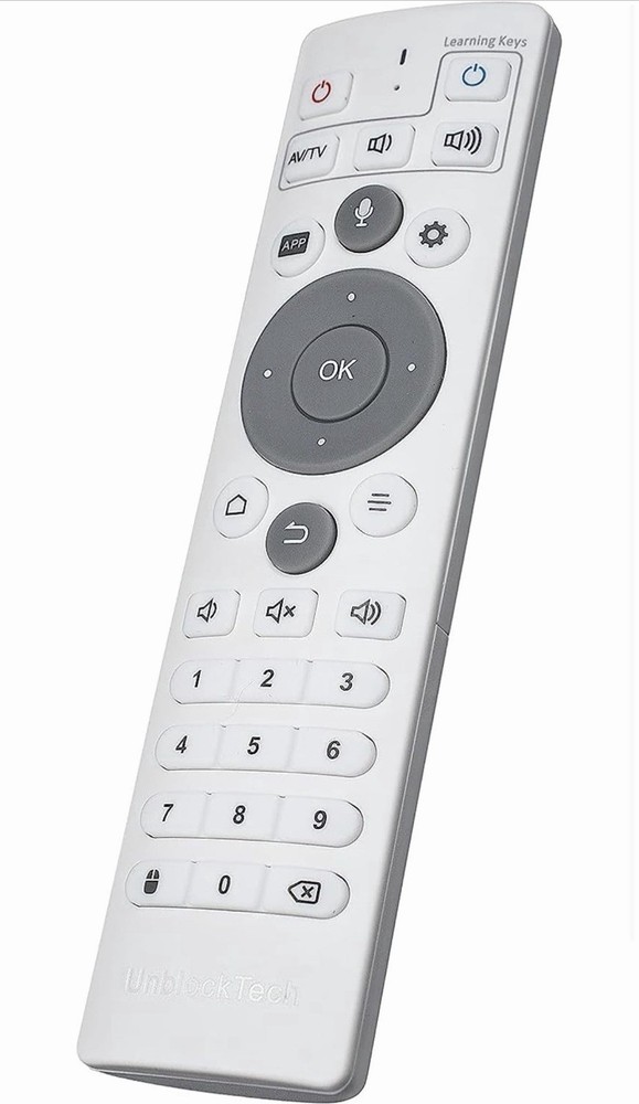 Voice Remote Control for UB12 + tvbox 2026 安博盒子12Android 12.0 64+4G Unblock tech