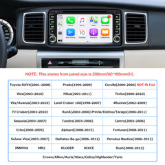 Apple CarPlay For Toyota DVD Player Android Auto Car Stereo Radio GPS BT AM FM