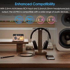 HIFI Class A Headphone Amplifier Mini Desktop Stereo Audio Amp for Earphones