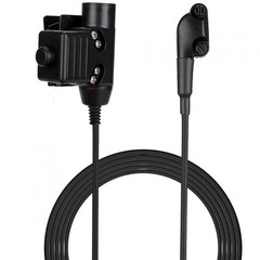 Metal+ABS U94 PTT Cable Plug Adapter For Vertex Standard VX-231 VX131 VX230/261