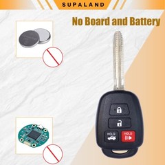 SUPALAND Key Fob Shell Case Replacement Fits for Toyota Camry Corolla RAV4