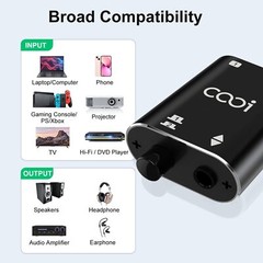 3.5mm Stereo Audio Switcher1 In 2 Out /2 In 1 Out With 3.5mm Audio Cable 2 Por