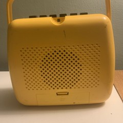 Vintage Panasonic RQ-711S Cassette Tape Player and Recorder Yellow For Parts