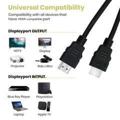 HDMI 4K ver 1.4 Cable SHIP FROM USA HDTV ULTRA HD UHD satellite CABLE tv 1.5M