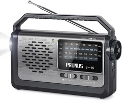 AM FM Portable Radio Battery Operated by 3X D Cell Batteries Or AC Power w/ Be