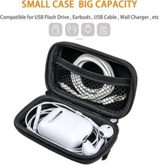 Compact Zipper Pouch for Earbuds, Cables & Flash Drives – Travel-Friendly Design