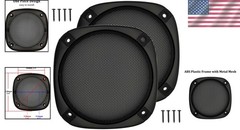 Speaker Subwoofer Guard Protector 5 Inch Square ABS Plastic Metal Mesh 2Pcs