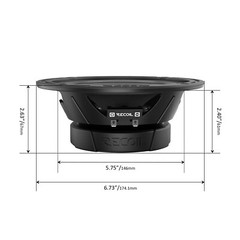 Recoil MS65-4P 6.5-Inch Midrange Pro Audio Car Speakers